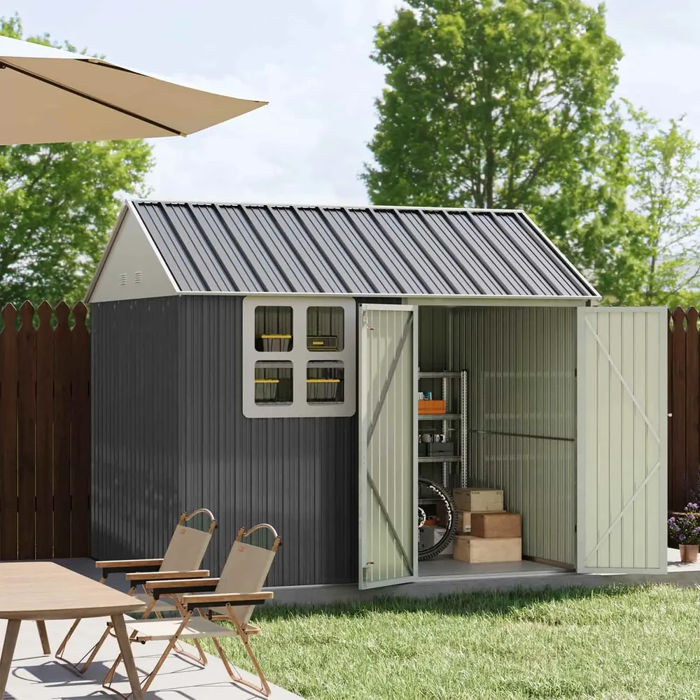Patiowell 10x8 Metal Shed with Windows - Image 2